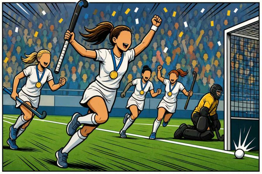 Hockey-WM: Deutschland holt den vierten Titel – und zieht mit Pakistan gleich Hockey WM Deutschland Comic